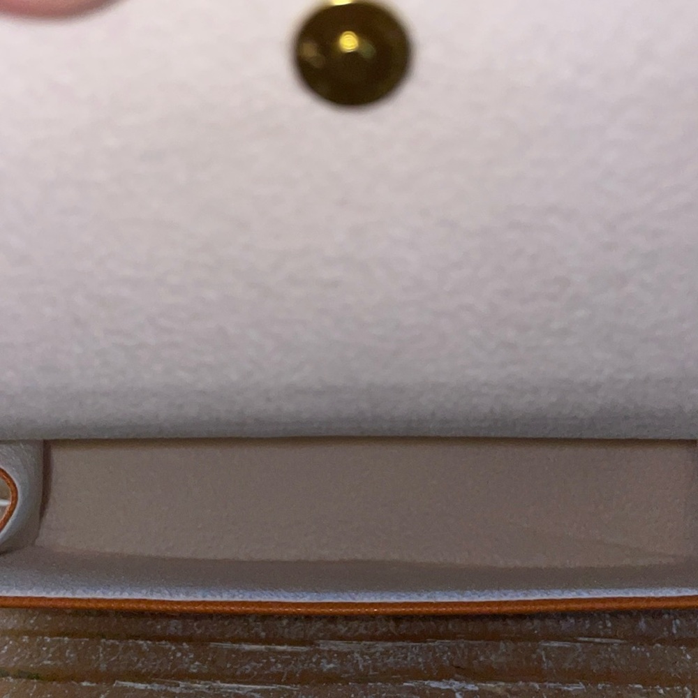 TORY BURCH Sun Glasses Eye Glasses Case Orange Gold Logo Accessories. - Picture 3 of 4